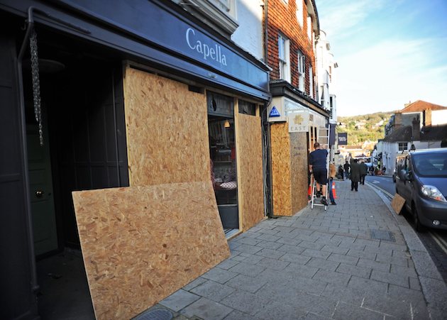 Boarding up London